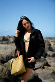 High Society Corduroy Bomber Jacket in Lava