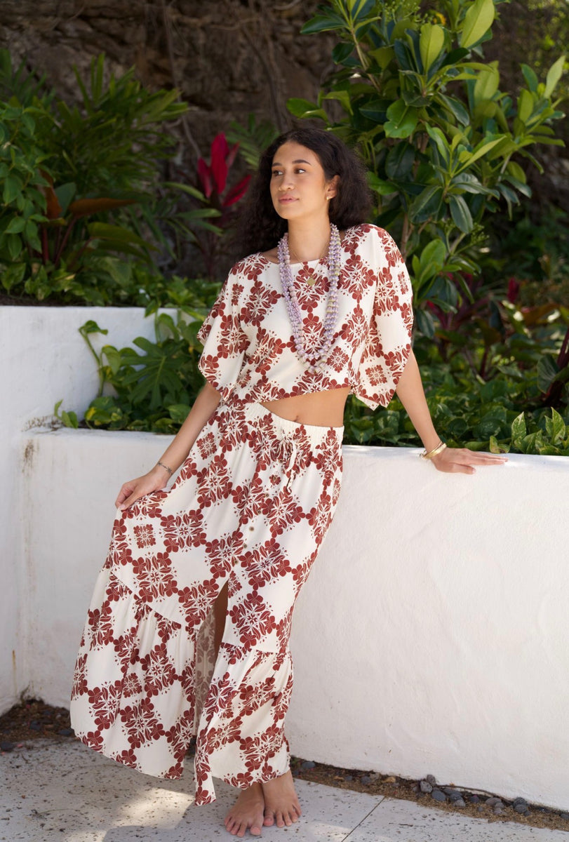 Orchid Isle Koko Skirt in Tiramisu – EHA Culture