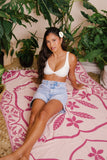 Frangipani Luxurious Blanket for 2