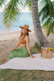 Magnolia & Gingham Luxe Hawaiian Beach Towel