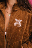 High Society Corduroy Bomber Jacket in Chocolate