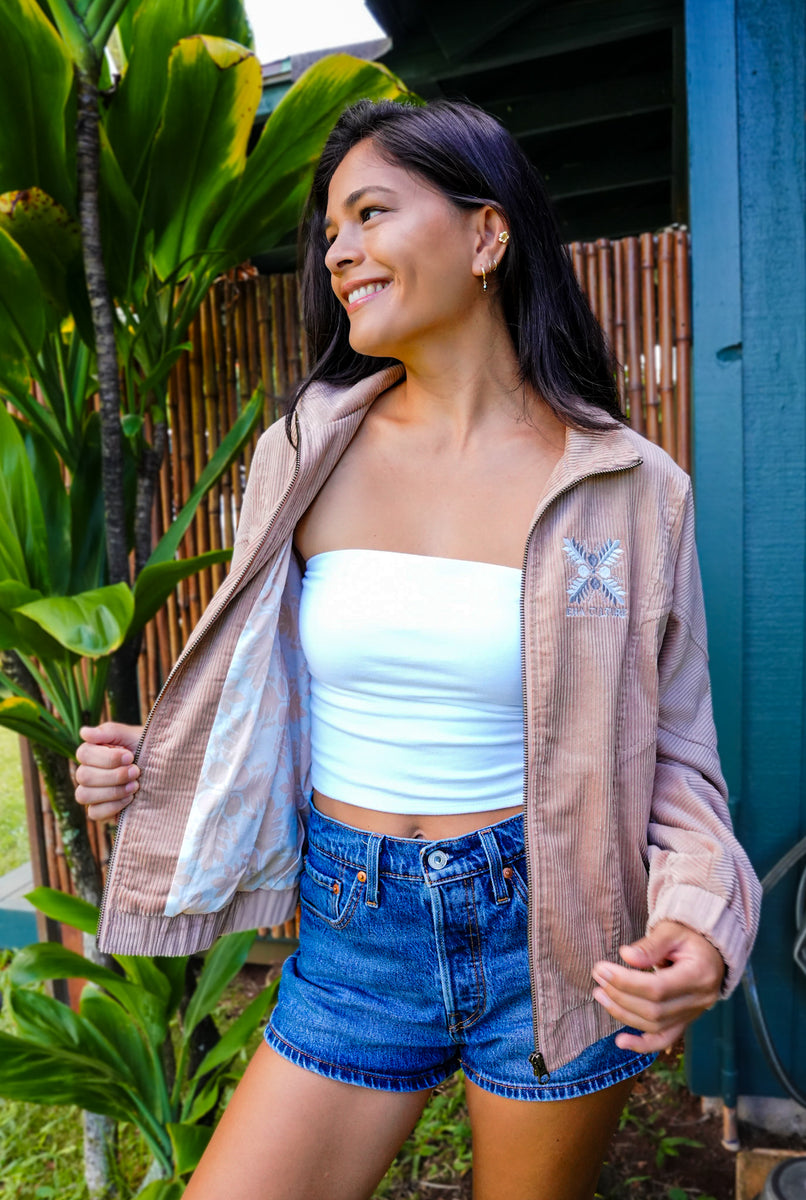 High Society Corduroy Bomber Jacket in Fawn – EHA Culture