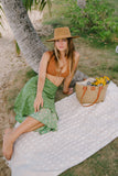 Magnolia & Gingham Luxe Hawaiian Beach Towel