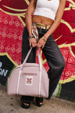 High Society Weekender Tote in Dusty Pink