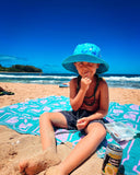 Blue Camo Tiare Reversible Corduroy Bucket Hat