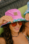 Hibiscus Swell Reversible Corduroy Bucket Hat