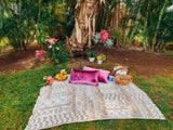 Tiki Lounge Luxurious Hawaiian Beach Blanket for 2