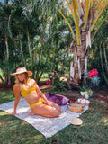 Tiki Lounge Luxurious Hawaiian Beach Blanket for 2