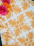 Abundant Golden ‘Ulu Luxurious Hawaiian Beach Blanket for 2