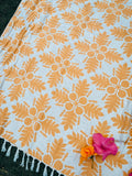 Abundant Golden ‘Ulu Luxurious Hawaiian Beach Blanket for 2