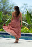 Upcountry Maile Dress in Rosewood