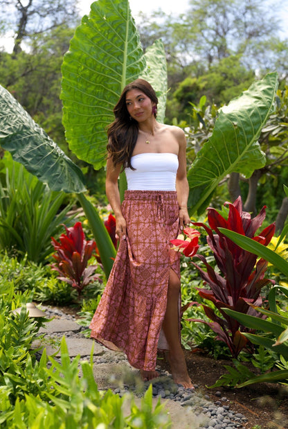 Upcountry Koko Skirt in Rosewood
