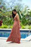 Upcountry Maile Dress in Rosewood
