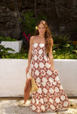 Orchid Isle Maile Dress in Tiramisu