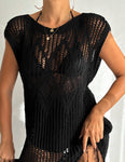 Women's Crochet Knit Vest Hallow Knit Fringed Turkish Cotton