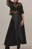 Floral Lace Sheer T-Shirt