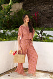 Upcountry Hina Blouse in Rosewood