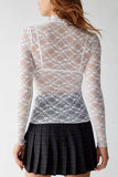 Elegant Lace Long Sleeve Blouse