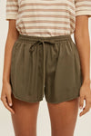 TENCEL SHORTS WITH DRAWSTRING WITH SIDE POCKETS / WL22-6443