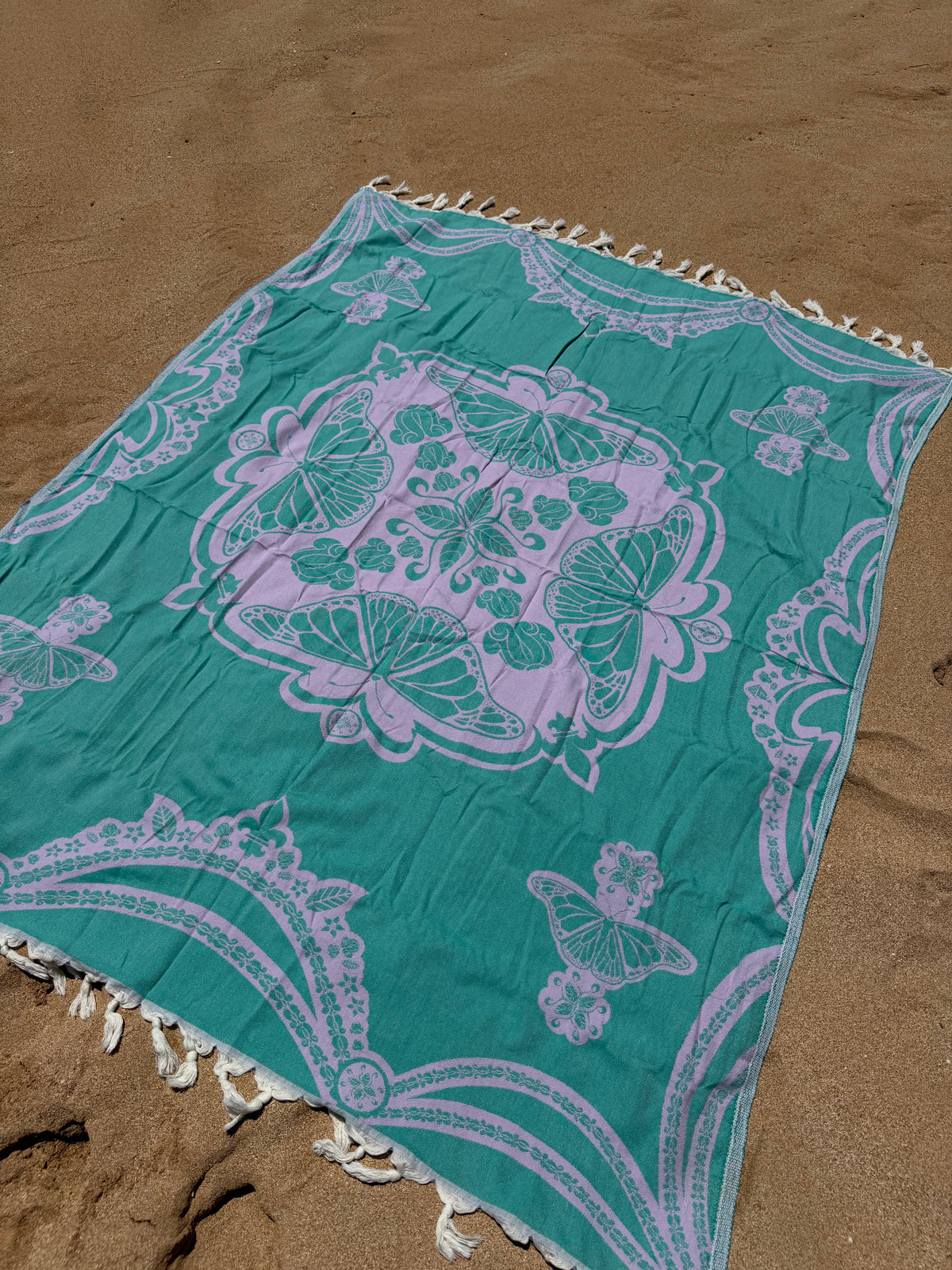 Pulelehua Blanket for 2 Turkish Throw