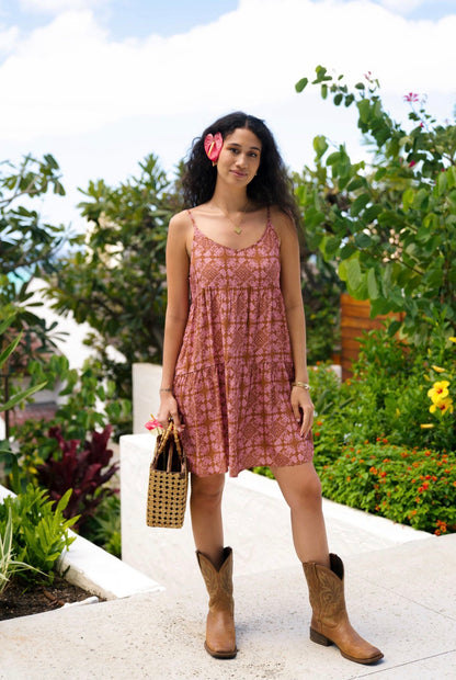 Upcountry Elena Dress in Rosewood