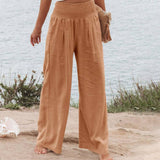 STYLE COTTON SLACKS MADE OF OLD MID-RISE SLACKS
