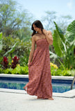 Upcountry Maile Dress in Rosewood