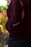 High Society Corduroy Bomber Jacket in Java Plum