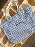 Gingham Cotton Canvas Tote