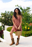 Upcountry Elena Dress in Rosewood