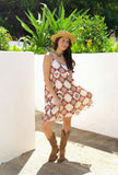 Orchid Isle Elena Dress in Tiramisu