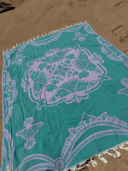 Pulelehua Blanket for 2 Turkish Throw