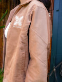 High Society Corduroy Bomber Jacket in Fawn