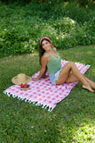 Pretty in Palaka in ‘Ula ‘ula Luxurious Beach Towel