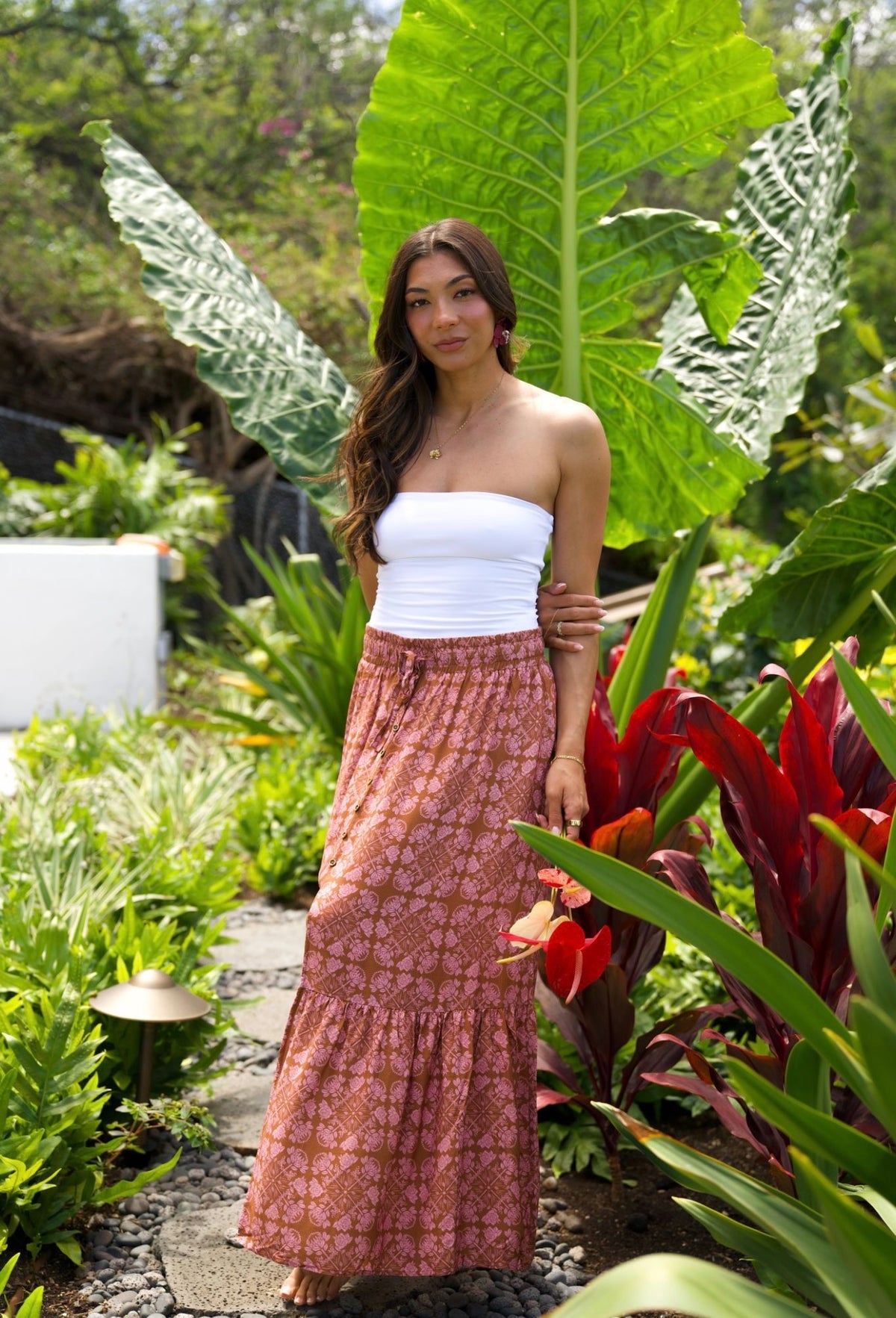 Upcountry Koko Skirt in Rosewood