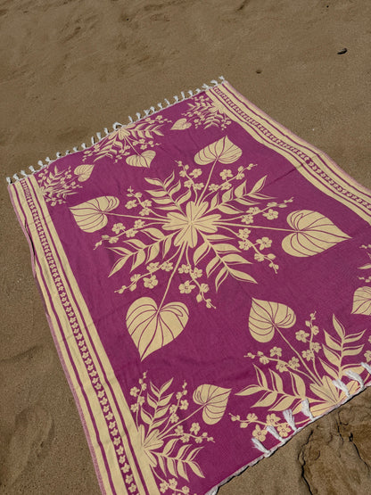 Paiko Pua Blanket for 2 Turkish Throw