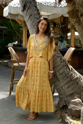 Pua Kenikeni Glow Koko Skirt
