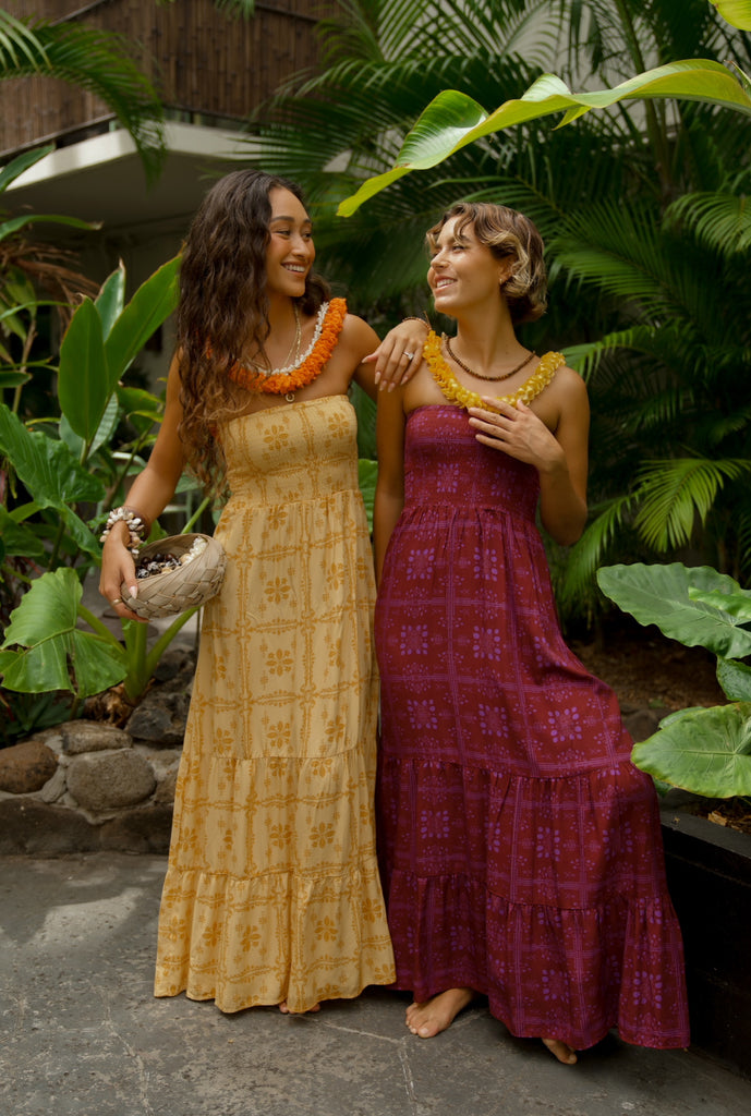 Mango Sunset Maile Dress – EHA Culture