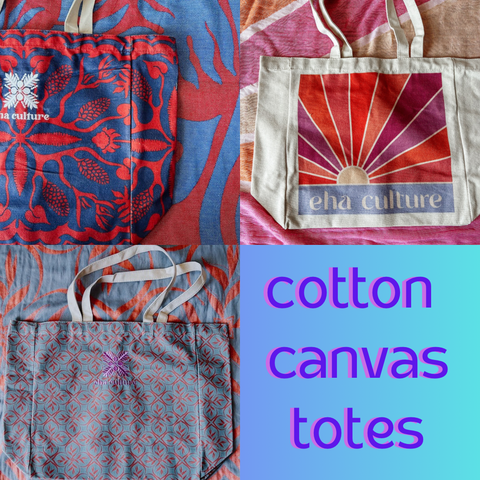 Endless Summer Cotton Canvas Tote Bags