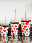 Cold Coffee Holder "Colorful Flowers"