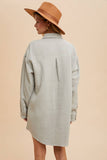 COTTON GAUZE SHIRT DRESS