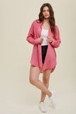 OVERSIZED LINEN BUTTON-UP SHIRT / WL23-7592