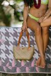 Luxe Woven Tropic Tote