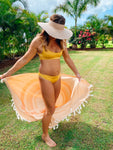 Retro Hawaii Luxurious Hawaiian Beach Towel