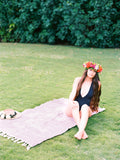 Bloom Where You Are Planted Luxurious Hawaiian Beach Towel