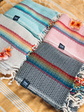 Rainbow Stripe Turkish Beach Towel