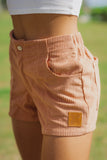 Beach Boy Corduroy Shorts in Blush